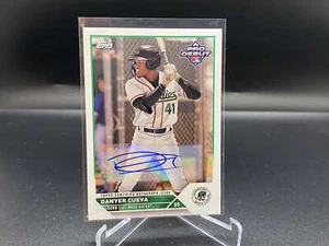Danyer Cueva 2023 Topps Pro Debut Auto PD-2 Wood Ducks Rangers - Picture 1 of 2