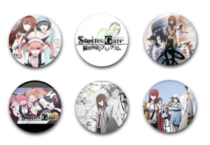 25mm 1"  INCH  BUTTON BADGES x6 STEINS GATE - Foto 1 di 1
