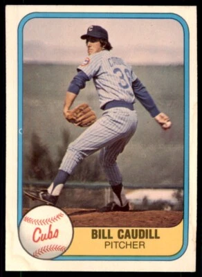 1981 Fleer Bill Caudill . Chicago Cubs #306 - Image 1 of 2
