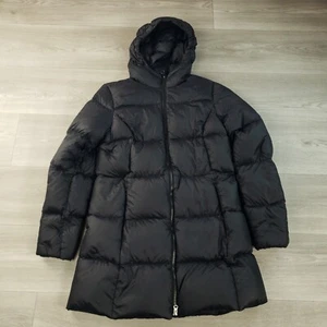 Eddie Bauer Black Luna Peak Down Parka Jacket Women’s Puffer Coat Size Large - Picture 1 of 15