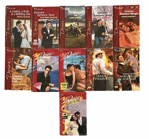 Lot of 11 Harlequin Silhouette Desire Paperback Romance Books - Picture 1 of 8