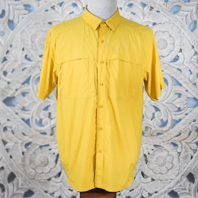 Camisa de Senderismo The North Face Performance L Amarilla Forrada de Malla Exterior Ventilada Foto 1 de 4