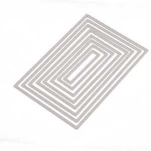 Rectangle Cutting Dies Stencil DIY Scrapbooking Embossing Album Paper Card Craft - Picture 1 of 8