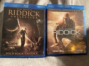 Riddick Collection Blu-Ray Movies (2011, 2013)