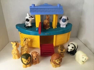 Fisher Price Little People Arca di Noè Animale Noè Barca T Giocattolo 2005 Ricambi - Foto 1 di 8