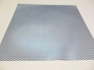 Racinggitter 300 x 300 mm blau Lüftungsgitter Tuning Moped Roller Mofa Motorrad - Bild 1 von 2