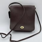 Vintage Leather Companion Coach Bag Purse Brown Cross Body 1980’s Gold Hardware