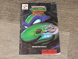 TMNT Turtles Tournament Fighters Manual Folleto Instrucciones Super Nintendo Snes - Imagen 1 de 3