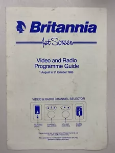 Britannia Airways 1985 Entertainment Guide August-October 85 Boeing 767 Thomson - Picture 1 of 4