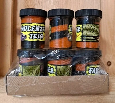 NUR 2,49 € PRO STÜCK - FTM Trout FAULENZER TEIG Kadaver "schwarz / neon orange" - Bild 1 von 4