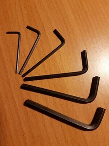 SET OF SIX METRIC ALLEN KEYS ; 2MM - 6MM new loose old stock - Picture 1 of 1
