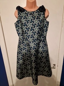 Ted Baker Sainte Bow Elegant Dress Ted Baker 4 Uk14 Worn Once! - Picture 1 of 5