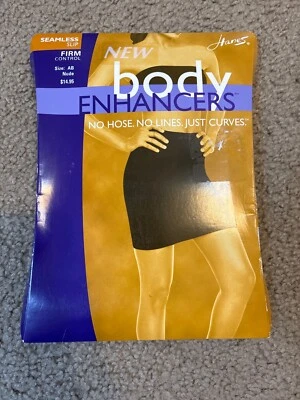 Винтажные Hanes Бесшовные Усилители Скольжения Тела Обнаженная Твердая Контроль Shapewear AB Новые с ценниками - Изображение 1 из 2