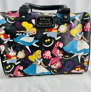 Disney Loungefly Alice Wonderland Cheshire Cat Satchel Purse Bag HEART Limited - Picture 1 of 11
