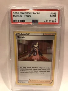 2020 Pokemon Swsh RARE HOLO #169 Trainer Marnie PSA 9 MINT - Picture 1 of 1