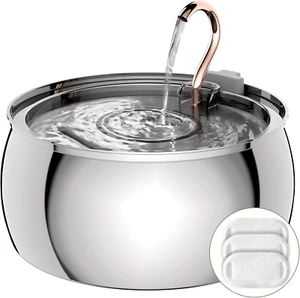 Fontana acqua per gatti - 4,0 L/135 oz rubinetto in rame a collo d'oca design fontana per gatti per - Foto 1 di 9