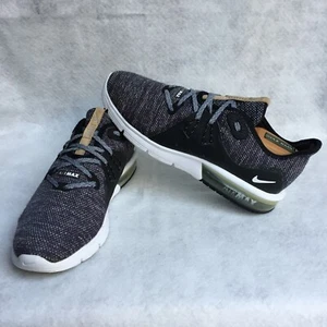 Nike Air Max Sequent 3 Knit Running Sneakers, Women 9.5 (Black) - Picture 1 of 10