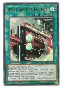 Tarjeta EXFO-EN053 Boot Sector Launch Ultra Rara Yu-Gi-Oh 1ª Edición Nueva - Imagen 1 de 3