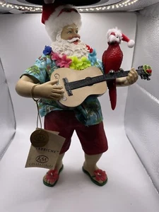 Kurt Adler Fabriche Santa - Beach Santa Claus Christmas Figurine C7438 READ !!!! - Picture 1 of 7
