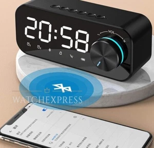 CASSA BLUETOOTH SPEAKER ALTOPARLANTE RADIO STEREO PORTATILE CON SVEGLIA - Foto 1 di 20