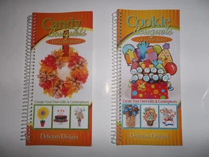 Lot of Two Delicious Designs Books – Candy Bouquets and Cookie Bouquets – Used - Imagen 1 de 9