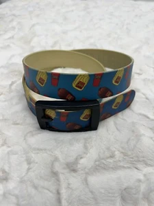 Raising Cane’s Jug Lemonade Iced Tea Plastic Vinyl Belt Sz L - Picture 1 of 6