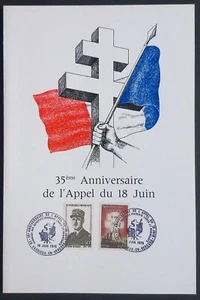 Encart Philatélique Général de Gaulle Le 18 juin 1940 - Picture 1 of 3