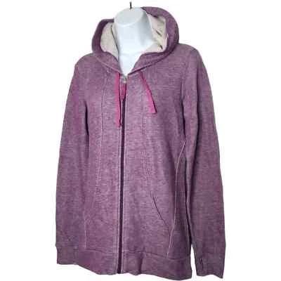Sudadera con Capucha Atlética Lucy French Terry Púrpura Cremallera Completa Talla Pequeña Para Mujer Foto 1 de 4