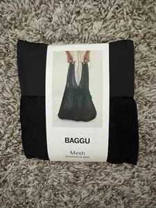 Baggu schwarzes Netz Standard Baggu Wiederverwendbare Tasche Neu HTF selten - Bild 1 von 2