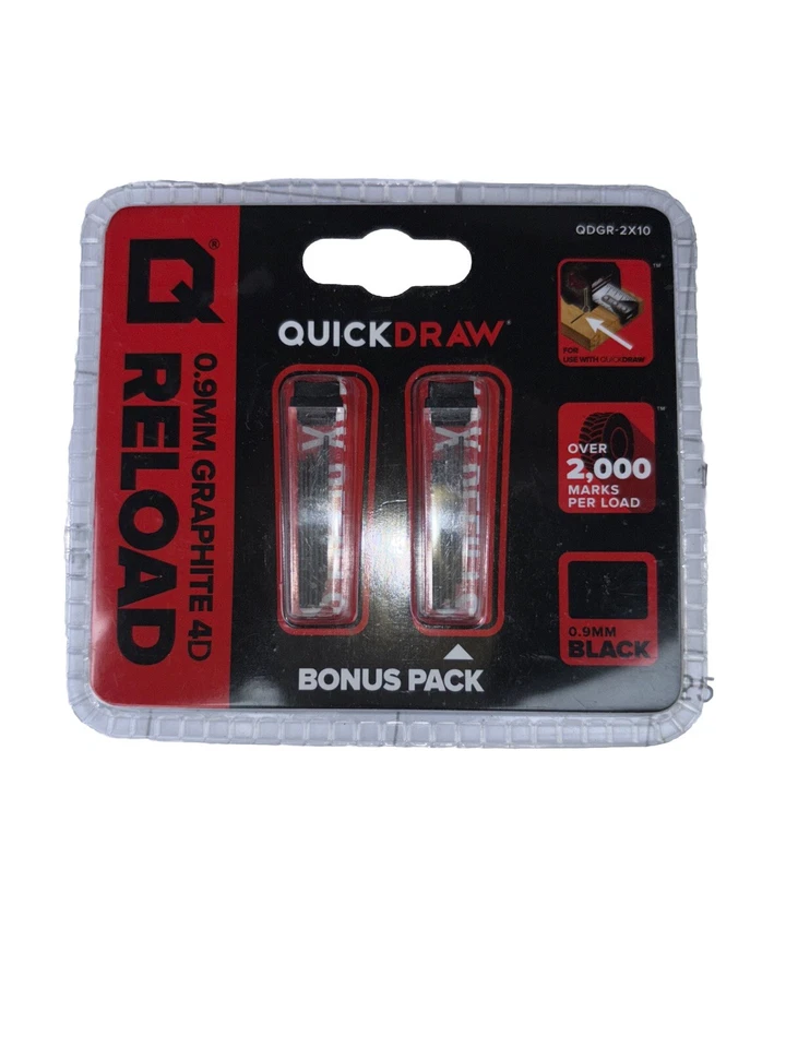 Lot of (3) QUICKDRAW QDGR-2X10 Graphite Refills ~ NEW - Image 1 of 2