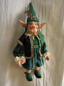 Marionette Elf - Handmade Original Puppet - Imagen 1 de 1