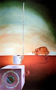 Salvador Dalí, Flying Giant Demi-Tasse, Hand Signed Lithograph - Picture 1 of 7