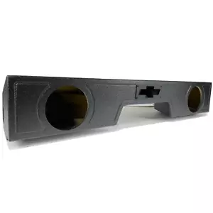 Sub Woofer Box Chevy Silverado 07-18 Ext Cab 2x8 Woofers Front Fire Ported - Picture 1 of 18