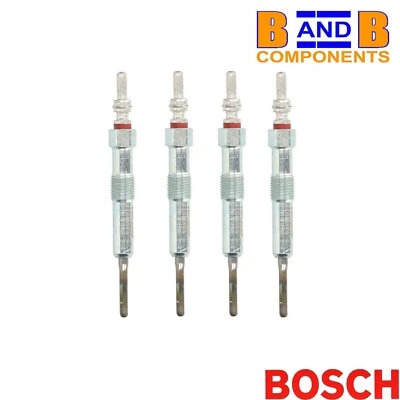 GLOW PLUGS x 4 BOSCH 0250403058 DACIA MERCEDES FOR NISSAN RENAULT A3177 - Image 1 of 4