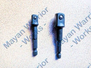 Adaptadores de enchufe DEWALT de 1/4" a 3/8" y 1/4" a 1/2", vástago hexagonal, listos para impactos - Imagen 1 de 1