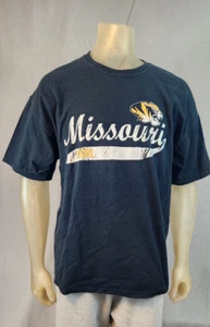 Camiseta Top USADA NCAA Mizzou Missouri Tigers XLARGE XL Negra Cuello Redondo Corta Slv - Imagen 1 de 6