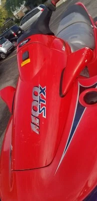 1997-2002 KAWASAKI STX 900 1100 RED FRONT STORAGE HOOD cover cowl hatch hull - Image 1 of 2