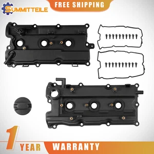 Cubierta de válvula de motor izquierda+derecha para Nissan Frontier Pathfinder Xterra NV1500 2500 3500 - Imagen 1 de 11