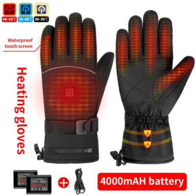 Motorrad Elektrisch Beheizte Handschuhe Wasserdicht Touchscreen mit Akku Winter - Bild 1 von 4