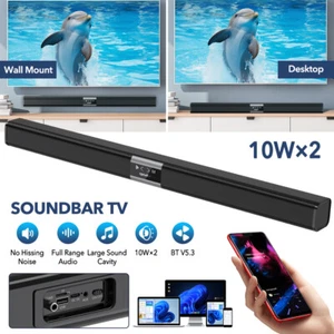 32 Inch Bluetooth 5.3 TV Speakers Surround Sound Sound Bar For TV PC Projectors - Picture 1 of 18