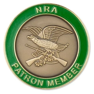 NRA Jumbo antik Schirmherr Lebensmitglied Anstecknadel Krawattennadel Wappen Logo Hut DTOM - Bild 1 von 1