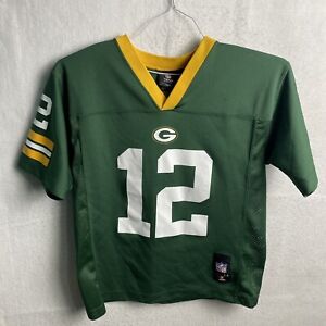 Green Bay Packers Jersey Aaron Rodgers Youth Kids NFL Football Boys Size M 10-12