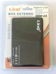 BOX SATA ESTERNO 2.5" SLIM CASE ESTERNO USB HARD DISK HD PORTATILE - Foto 1 di 1