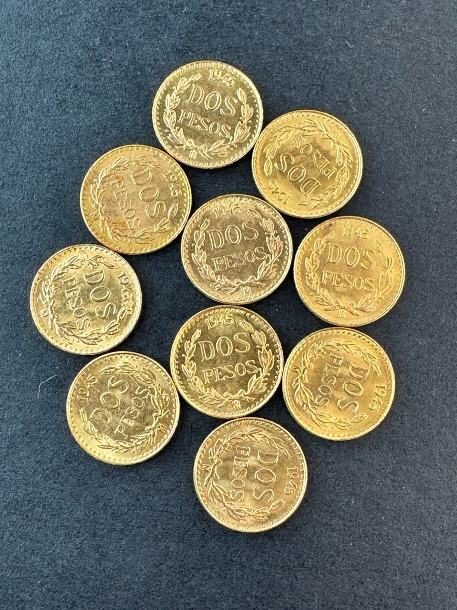 コレクション Dos pesos 1945 1945 Mo 2 Pesos Dos 2 Pesos Mexico .900 Gold Coin # 1328 | eBay