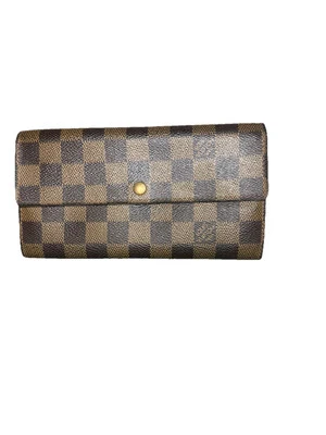 Louis Vuitton Damier Ebene Portefeuille Sarah Wallet Authentic Made In Spain - Image 1 of 4