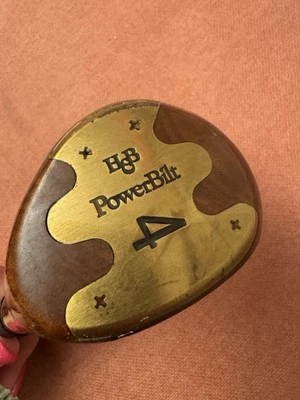 Vintage PowerBilt Citation 4 Wood Golf Club 43.25" – Brass Face – USA - Image 1 of 4