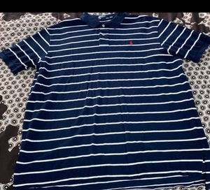 Ralph Lauren, Polo Rayas Azul Oscuro, Hombre Talla XXL 2XL #4T - Imagen 1 de 2