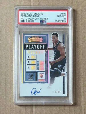 2020 Panini Contenders Desmond Bane Rookie Playoff Ticket Auto /99! Signature! - Image 1 of 2