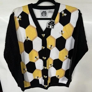 Storybook Knits Hummel Wabenstock Strick Cardigan Pullover Gr. Small Neu mit Etikett - Bild 1 von 14