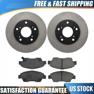 Pastillas de freno delanteras y rotores para Honda Civic 1.3L 2011 2010 2009 2008 2007 2006 Foto 1 de 4